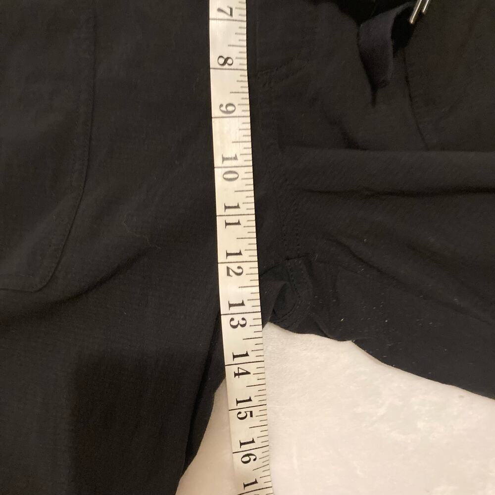 Athleta Trekkie Belted Black Hiking Commute Travel Pants Size 10 - Picture 5 of 14
